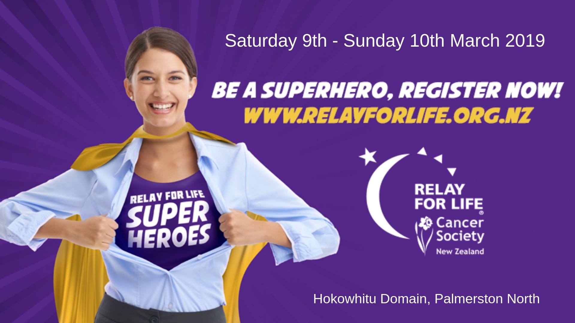 Relay For Life 2019: Saturday, 9 March